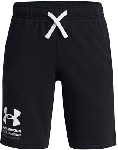 Under Armour Boys Rival Terry Shorts Bottoms Black/Castlerck 13 Years