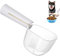 Fulenyi Pelle pour Nourriture pour Chien - Gobelet doseur Transparent pour Chiots avec échelle - Pet Feeding Scooper avec poignée Confortable pour Chiens, Chats et Autres Animaux domestiques