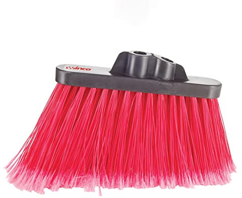 Winco Angled Broom, Red