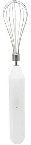 Handheld USB Lade Elektrische Schneebesen Tragbare Edelstahl Milchaufschäumer Küche Bar Liefert (Weiss)