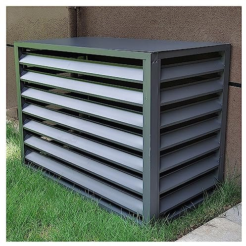 EYLINK klimaanlage Abdeckung wärmepumpe Abdeckung Sichtschutzzaun für Außenklimaanlagen, AC-Abdeckungen aus Aluminium, Lagerregal für Pflanzenpräsentationsständer, Blumenständer für Klimaanlagen, S