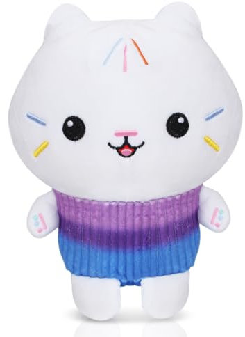 Zaloife Katze Plüschtier, Katze Kuchen Kuscheltier Plush 22cm, Stofftier Plüsch Puppe Geschenk für Kinder