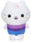 Zaloife Katze Plüschtier, Katze Kuchen Kuscheltier Plush 22cm, Stofftier Plüsch Puppe Geschenk für Kinder