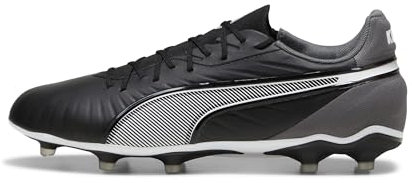 PUMA King Match Fg/AG, Scarpe da Calcio Unisex - Adulto, Puma Black Puma White Cool Dark Gray, 42.5 EU