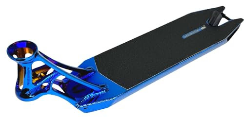 F26 Ethic Pandemonium V2 Stunt Scooter Park I Leicht I Deck I Kinder I Trick I Tret I Roller I Zubehör I Ersatzteile (Blauchrome, 500mm)