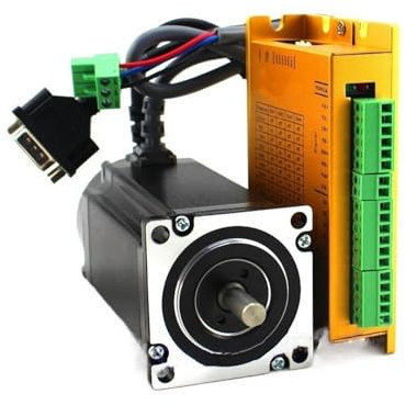GTPBAO Servo-CNC 3-Phasen-Nema 23-Servo-Schrittmotortreiber-Kit mit geschlossenem Regelkreis, 2 Nm, 1200 U/min, 1000-Zeilen-Encoder, 8 mm Welle, 57 x 57 mm Flansch, Schrittmotor Industrie-Controller