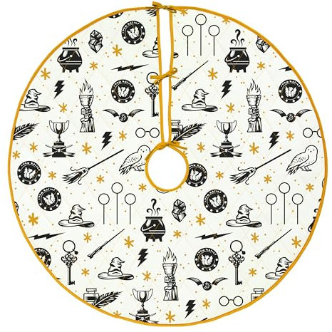 Hallmark Harry Potter Weihnachtsbaumrock, Sortierhut, Quidditch, goldene Schlange, Hedwig