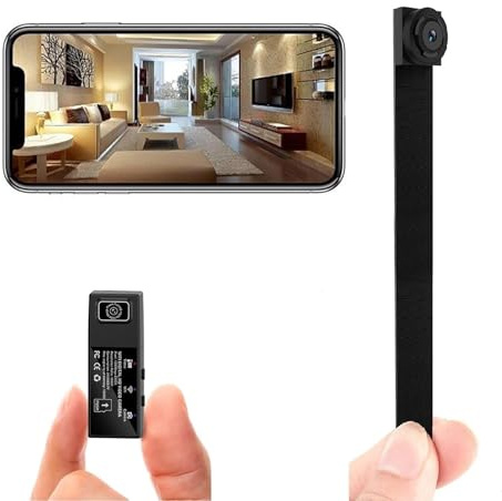 Boveila Mini Spy Camera,1080P WiFi, Portable Wireless Security Cameras Video Recorder IP Cameras Nanny Cam with DIY Extended Lens/Motion Detection for Indoor Outdoor Monitoring