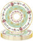 TOPWAYS Platos desechables de papel para fiesta de té de la tarde, platos desechables de papel floral para té de la tarde, jardín, fiestas, cumpleaños, baby shower, boda, aniversario (platos de 9