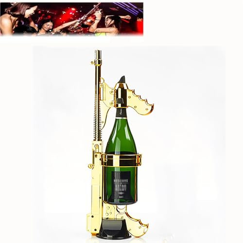 Pistolet À Champagne, Pistolet À Bière Avec Bec Verseur Et Convertisseur, Compatible Avec Les Bouteilles Vin 750ML-1.5L,jet À 360°pour Tout Le Lieu, Atmosphère Détendue Et Animée, Pour Club, Bar