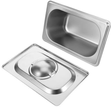 Genérico Caja de Embalaje para Helados de Acero Inoxidable para Guardar Helados Caseros Reutilizable Fácil de Limpiar para Cocina