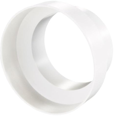 EDE Group PVC Ducting Reducer 150mm to 100mm - 6 inch to 4 inch Ducting Reducer Round Duct Pipe Reduction Connector or Extractor Fan for Kitchen, Bathroom and Living Area