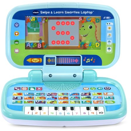 VTech Swipe and Learn Smarties Laptop, Blue