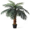 Warmiehomy Kunstpflanzen Groß 100cm Künstliche Palme im Topf Grün Plastikpflanzen Fake Palm Tree Faux Pflanze für Indoor Outdoor Modern Decor, 1 Stück