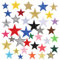 40 Pcs Iron on Star Patches, Multicolore Self Adhesive Star Patch Embroidery Patches Appliques Embellishments for DIY Jeans Jackets Clothing Backpack Caps