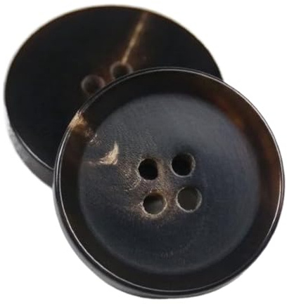 10 Stück Knöpfe, mattes Finish, echte Hornknöpfe für Mäntel und Anzüge, Farbe 4-10 Stück, 15mm