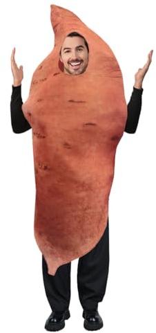 PGOND Vegetable Couple: Carrot Costume, Peanut And Eggplant-Pickle Couple Costume, Halloween Costume (Sweet Potato)
