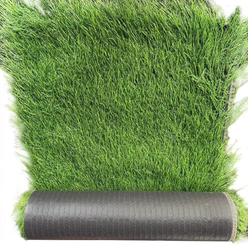 LCUVIMPEX Rotolo di Copertura Artificiale in Paglia Rotolo di Paglia Sintetica Impermeabile for tetti, Erba di Palma Messicana Verde 1 m x 1-20 m