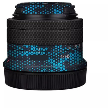 STM Film de protection autocollant pour objectif d'appareil photo Canon RF-S 18-45 mm F4.5-6.3 Bleu (Mamba Blue)