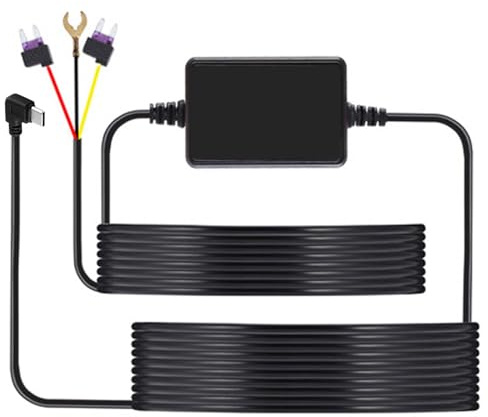 Hardwire Kit für F7N Typ-C-Version Dashcam: Typ-C-Anschluss Hardwire-Kit für Dash Cam, Parküberwachung, 12V/24V zu 5V, Hardwire mit Niederspannungsschutz