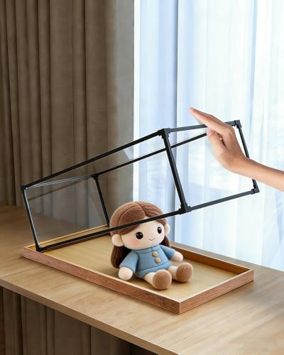 Elitix Acryl Vitrine Figurenvitrine Aus Acryl mit Beweglichen Platten, Aufbewahrungsboxen für Schmuck und Dekoartikel, Staubschutzhülle für Lego-Sammlerstücke(15x60x80cm)