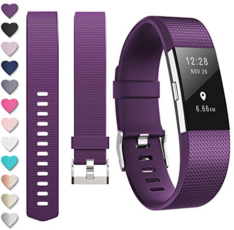 DigiHero For fitbit Charge 2 straps,Replacement strape for Fitbit charge 2 strap (1 Pack), Adjustable Sport Wristbands for Women/Men,Small/Large