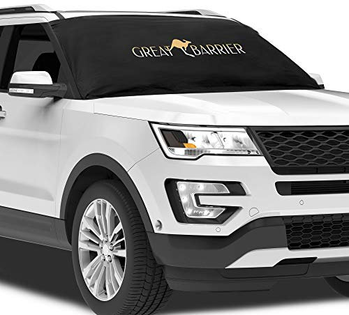 Great Barrier Auto Frontscheibenabdeckung - Extra Grosse Scheibenabdeckung Auto in 145 x 188 cm - Autoabdeckung Winter, Frontscheibenabdeckung Auto, Autoscheibenabdeckung gegen Schnee, EIS und Frost