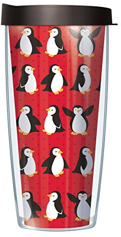 Penguin Wrap Super Traveler 22 Oz Tumbler Mug with Lid