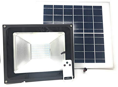 TEMPO DI SALDI Faro A Led Da 100W SMD Luce Bianca Con Pannello Solare, Sensore + Telecomando