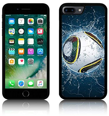 Jackster Trading Ltd TPU Silicone 'Yellow Soccer Football' Case for Apple IPHONE Silicone (iPhone 6/6S, BLACK)
