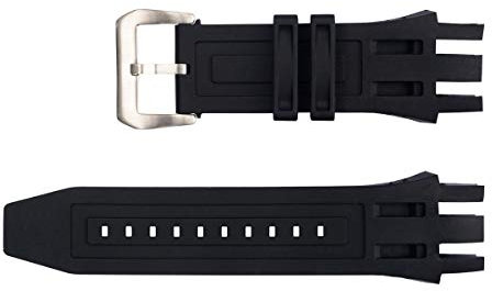 Vicdason Ersatzarmband für Invicta Subaqua Reserve Uhrenarmbänder mit Bukcle – schwarzes Gummi Silikon Invicta Uhrenarmband