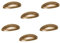6 Un. TIRADOR Concha bronce envejecido Cajón Mueble clásico - Distancia tornillos 64MM