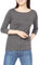 Amazon Essentials Women's Slim-Fit 3/4-Sleeve Boat-Neck T-Shirt, Charcoal Heather, S
