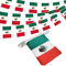 ANLEY Banderines de cuerda de Estados Unidos Mexicanos, eventos patrióticos del 16 de septiembre, decoración de independencia mexicana, barras deportivas, 33 pies, 38 banderas