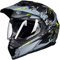 ILM Motorradhelm Herren Damen Motocross Helm Motorcycle Full Face Helmet ATV Dirt Bike ECE Modell-606V,Grau Gelb,XL