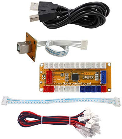 SJ@JX Arcade Game USB Encoder Zero Delay Gamepad Button Joystick Controller for Nintendo Switch PC PS3 Raspberry Pi