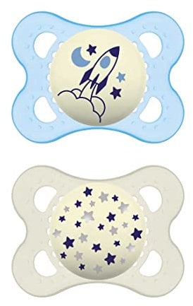 MAM Original Night ZEDMM040M Set of 2 Bright Pacifiers