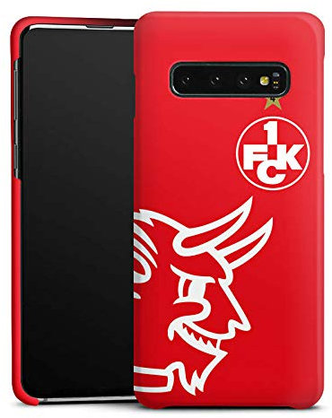 Premium Case kompatibel mit Samsung Galaxy S10 Smartphone Handyhülle Schutzhülle matt 1. FC Kaiserslautern Sterne Teufel