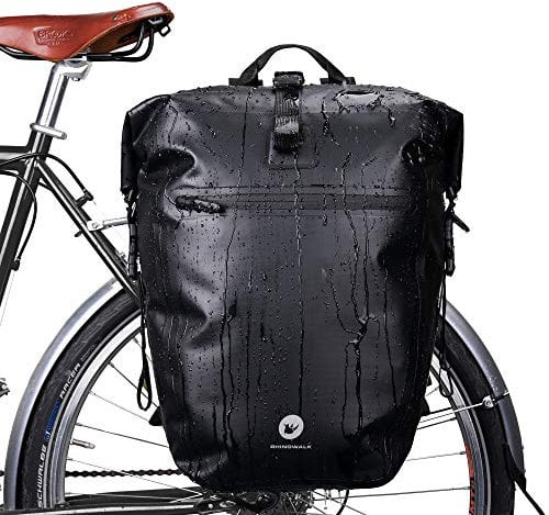 HUNTVP 27L Fahrrad Gepäckträgertasche Rucksack Multifunktionale Fahrradtasche Radfahren Fahrrad Rücksitz Kofferraum Packtasche Fahrradsatteltasche Rücksitz Packtasche (Schwarz)