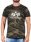 Alpha Industries Herren Basic T-Shirt, Olive Camo, M