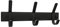 SAYONEYES Porte-manteau mural avec 3 crochets à suspendre – 22,9 cm – Acier inoxydable SUS304 robuste – Finition mate étanche – Crochet mural pour salle de bain, cuisine, entrée (noir)