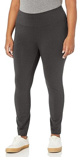 Avenue Damen-Leggings in Übergröße Pima H/Ri Av, Dunkelgrau, 22-24 Plus