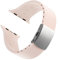 Archer Watch Straps - Cinturini Su Misura in Silicone per Apple Watch (Rosa Pallido, Chiusura Argento, 40/41/42mm)