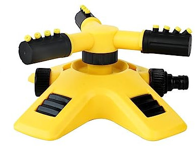 Automatischer 360-grad-dreizackregner Bewässerungsregner Rotationsregner Tandemregner(5-Stück)