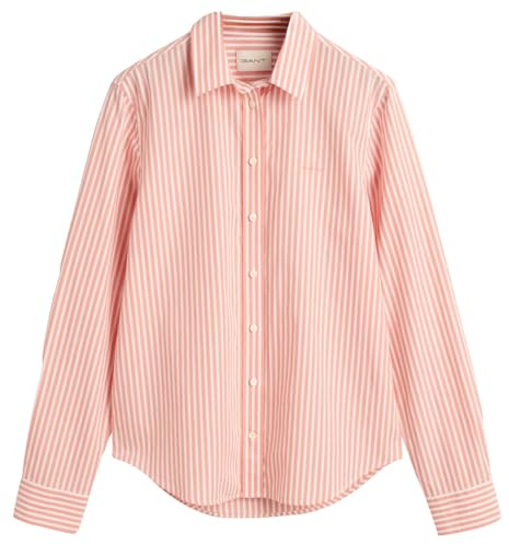 Gant Damen REG POPLIN Striped Shirt, Peachy Pink, 40 EU
