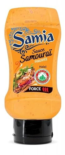 SAMIA - Sauce Samourai Halal 350Ml - Le piment asiatique qui enflammera vos papilles - Epicerie Salée - Le Lot De 4