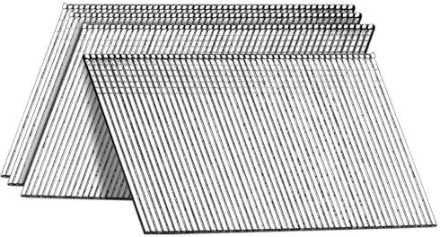 SITLDY 16 Gauge 20-Degree Angled Finish Nails, 2 inch 1000-Pack Galvanized, for Pneumatic, Electric Angled Finish Nailer