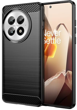 Effcotuo Coque pour OnePlus 13 Cover, Etui Souple Flexible en Premium TPU Case, Antichoc, Anti-dérapante pour OnePlus 13-Noir