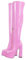 blingqueen Stivali sopra il ginocchio elasticizzati da donna con plateau tacco a blocco, Colore: rosa., 42 EU