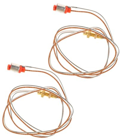 KONTONTY 2pezzi Termocoppia Per Fornello Gas Con Ago d Accensione Integrato Protezione Spegnimento Fiamma Automatica Accessorio Compatto Leggero Per Sicurezza Cucina